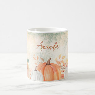 Personligt Namn Rustik Höst Kaffemugg