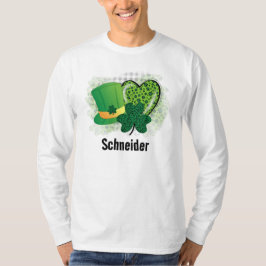 Personligt Namn St Patricks Day Shamrock Klöver T Shirt