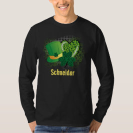 Personligt Namn St Patricks Day Shamrock Klöver T Shirt