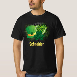 Personligt Namn St Patricks Day Shamrock Klöver T Shirt