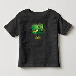 Personligt Namn St Patricks Day Shamrock Klöver T Shirt