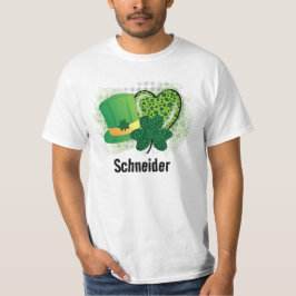 Personligt Namn St Patricks Day Shamrock Klöver T Shirt
