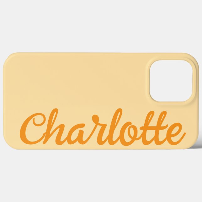 Personligt Namn Stylish Modern Minimal Beige  (Baksida (horisontell))