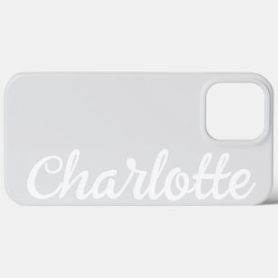 Personligt namn Stylish Modern Minimal Ljusgrå