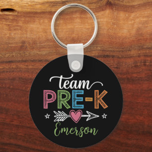 Personligt Namn Team Pre-K Förskola Lärare Nyckelring