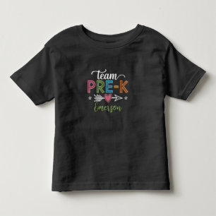 Personligt Namn Team Pre-K Förskola Lärare T Shirt