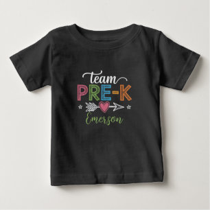 Personligt Namn Team Pre-K Förskola Lärare T Shirt