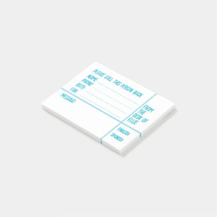 Personligt Namn Telefonmeddelande Kontor Post-it Block