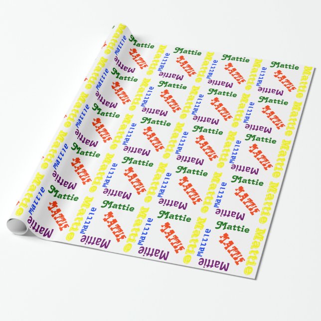 Personligt namngivet presentpapper (Utrullad)