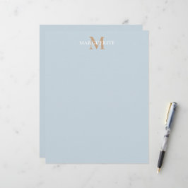 Personligt namnmonogram brevhuvud