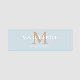 Personligt namnmonogram namnbricka
