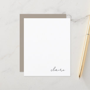 Personligt namnpapper brevpapper