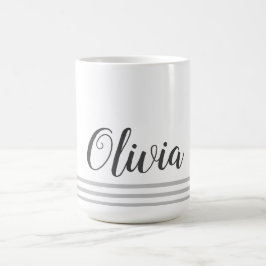 Personligt Namnskript Isolerad Söt Present Kaffemugg