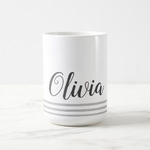 Personligt Namnskript Isolerad Söt Present Kaffemugg