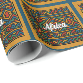 Personligt Ndebele-afrikanskt mönster Presentpapper