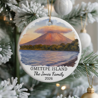 Personligt Ometepe-ö Ceramic Ornament, Best Julgransprydnad Keramik