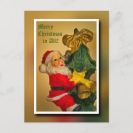 Personligt önskemål från Tomtefar på julgranen Helg Vykort