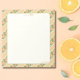 Personligt Orange Grove-randigt anteckningsblock