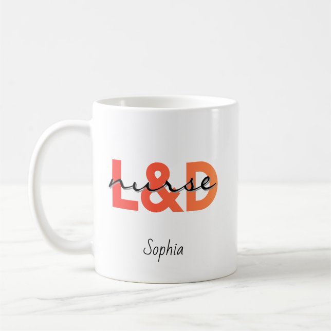 Personligt PACU-sjuksköterskenamn Kaffemugg (Vänster)