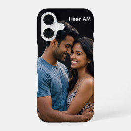 Personligt Par Foto & Namn Fodral