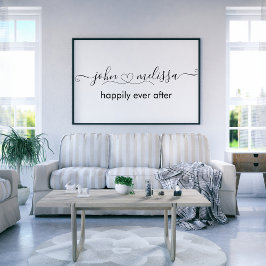 Personligt parnamn Hjärtposter Poster