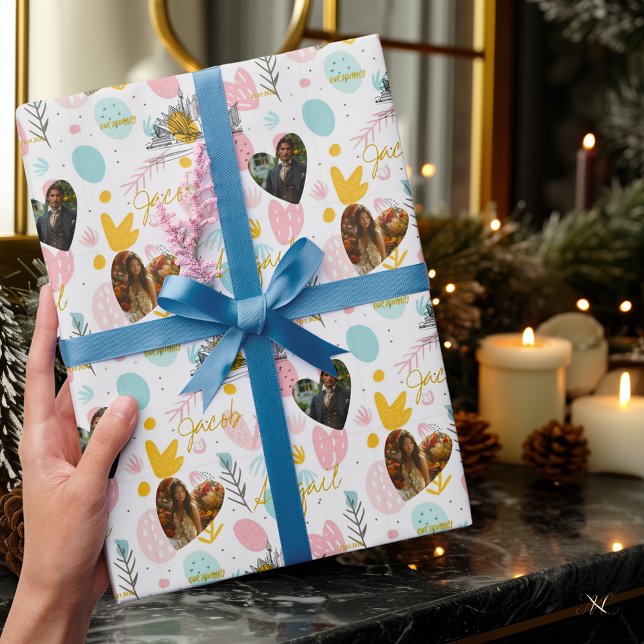 Personligt påskfirande presentpapper med (Skapare uppladdad)