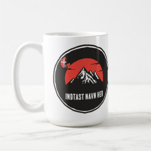 Personligt platsnamn runt Danmark design Kaffemugg