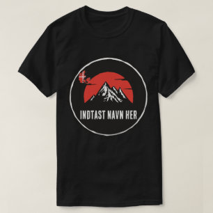 Personligt platsnamn runt Danmark design T Shirt