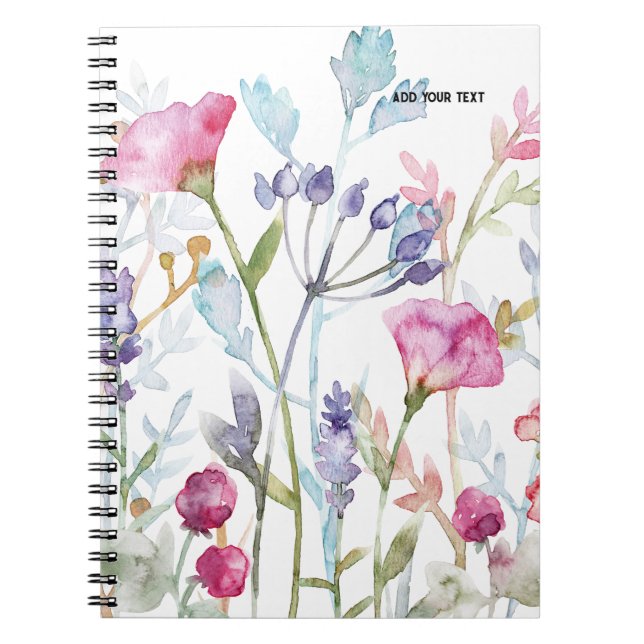PERSONLIGT Pressade Blommor| Anteckningsbok (Framsidan)
