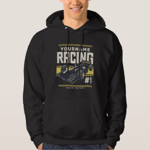 Personligt Racing Team Snabb Racerbilsförare Hoodie