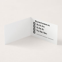 Personligt referenskort