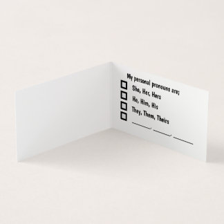 Personligt referenskort visitkort