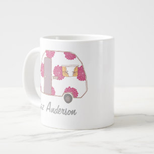 Personligt Retrodesign Husvagn Ägare Jätte Muggar Jumbo Mugg