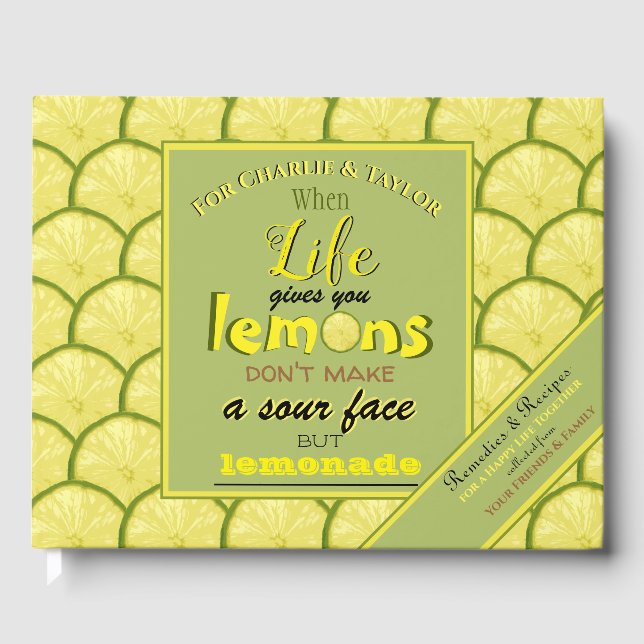 Personligt retrotypografi bröllopsgåva råd gästböcker (Framsida)