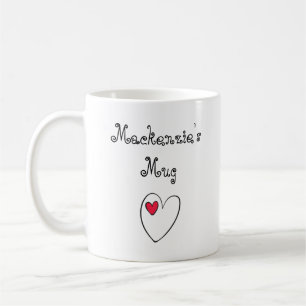 Personligt Romantiskt Hjärta Kaffemugg