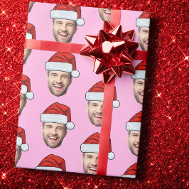 Personligt Rosa Santa Hatt Presentpapper