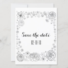 Personligt rustikt blommande bröllopsinbjudan inbjudningar