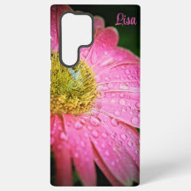 Personligt Samsung-fodral - Rosa Gerbera Tusenskön