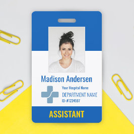 Personligt sjukhuspersonalemblem & foto-ID