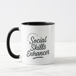 Personligt skänkt kaffe för att förbättra sociala  mugg
