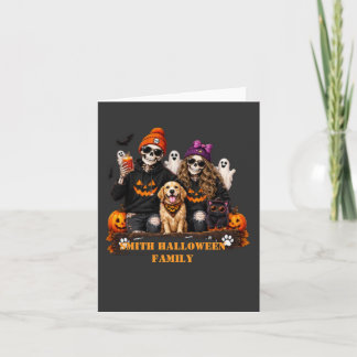 Personligt skelett Halloween-stanna spöklik Kort