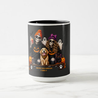 Personligt skelett Halloween-stanna spöklik Mugg
