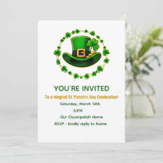 Personligt St. Patrick's Day-inbjudningskort