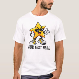 Personligt stjärnnamn & anpassad text t shirt