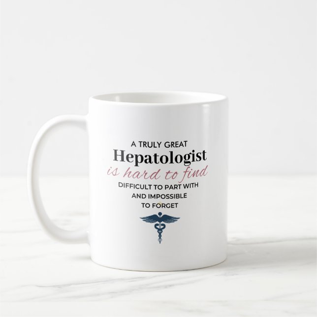 Personligt Stor Hepatolog Citat Kaffemugg (Vänster)