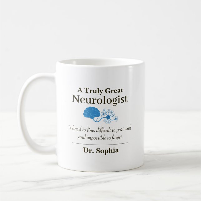 Personligt Stor Neurolog Tacksamhetspresent Kaffemugg (Vänster)