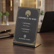 Personligt svart och guld Wifi