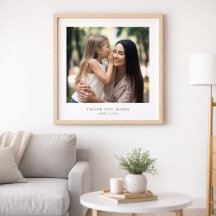Personligt Tack Mamma | Anpassad Foto & Text