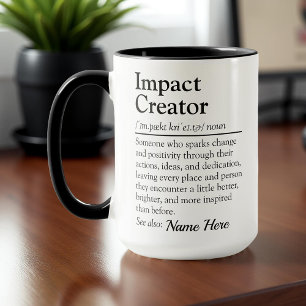 Personligt Tacksamhetspresent för Impact Creator Mugg