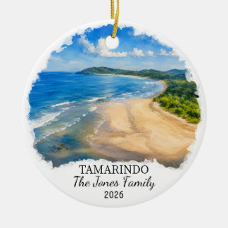 Personligt Tamarindo-keramikprydnad, Anpassad Co Julgransprydnad Keramik